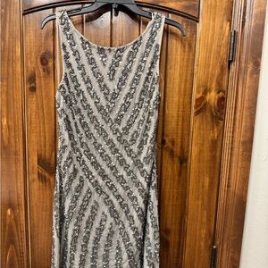 Adrianna Papell Sequin Midi Dress